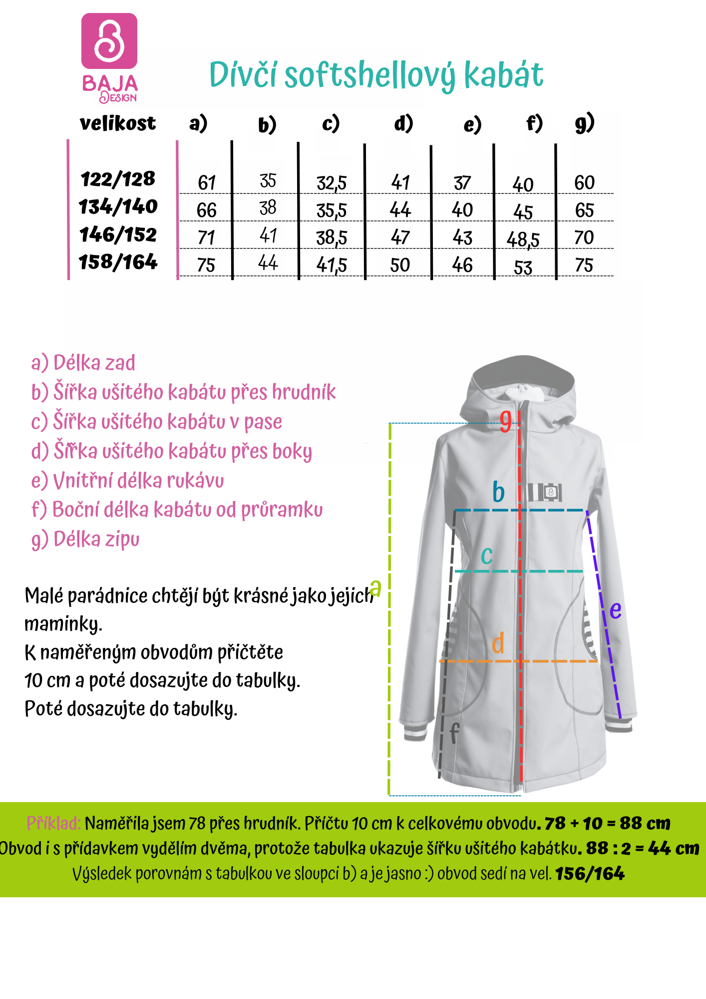 DÍVČÍ PRINCES softshellový kabát